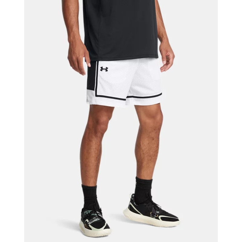 Men’s Zone Pro 7 Mesh Shorts|WHITE/BLACK|S|M|L|XL|XXL