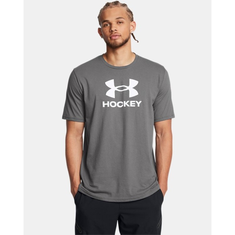 Men’s UA Hockey Short Sleeve|CASTLEROCK/MOD GREY|STEELTOWN GOLD|S|M|L|XL|XXL