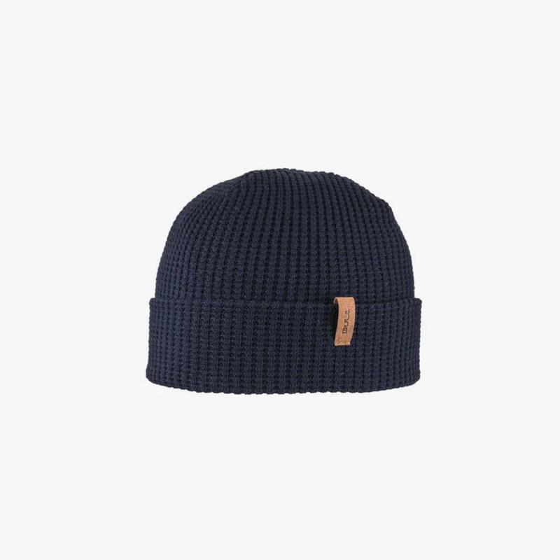 Men’s Recycled Beanie|NAVY|WOOD|OS