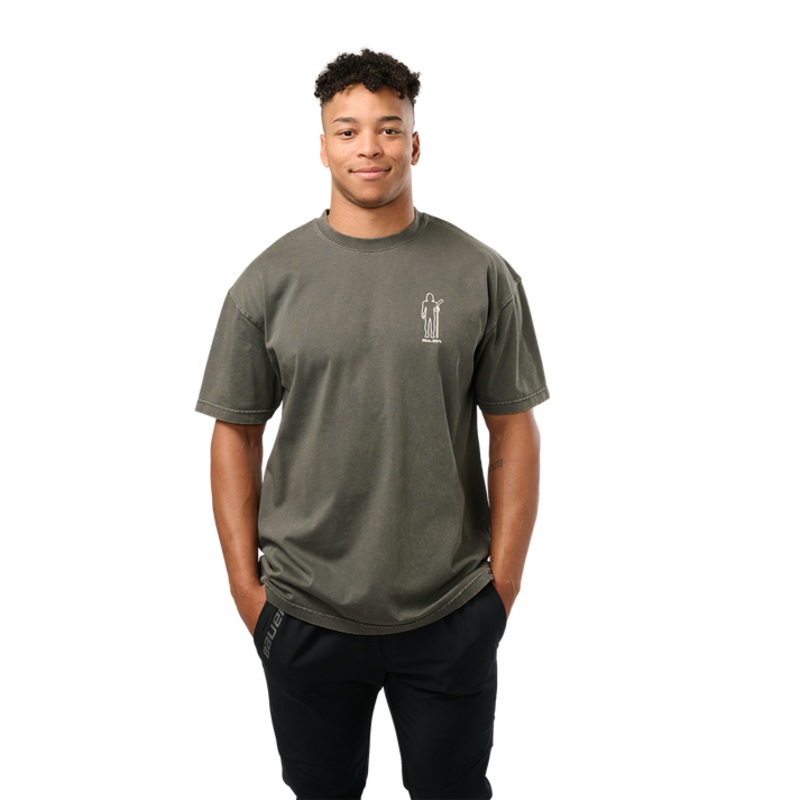 Hockey Guy Retro Senior Tee|GREY|S|M|L|XL|XXL