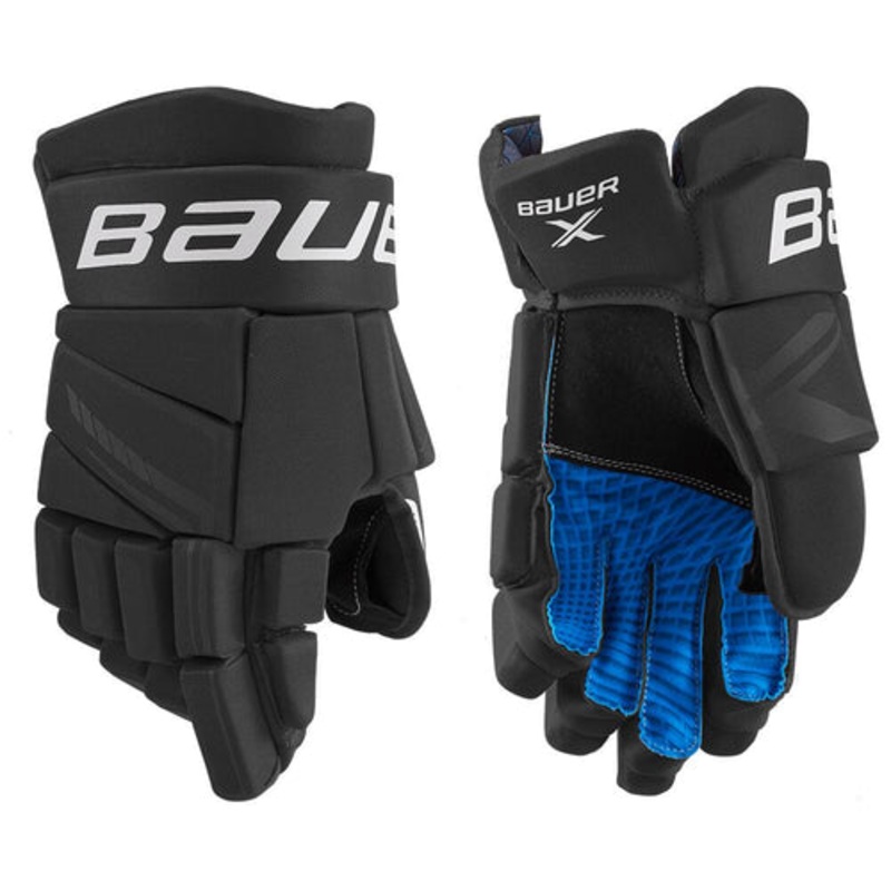 X Hockey Gloves Senior|BLACK|NAVY|14″|15″
