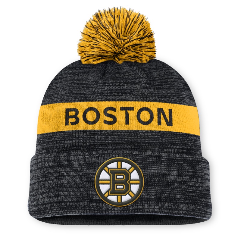 NHL Authentic Pro Rink Cuffed Knit Hat with Pom
