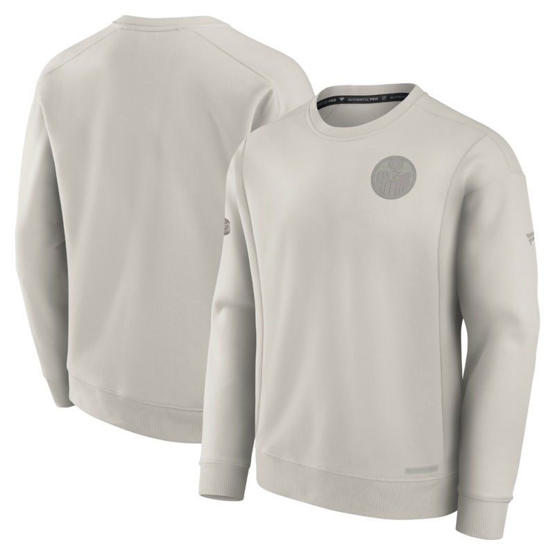 Edmonton Oilers Authentic Pro Road Fleece Pullover Sweatshirt