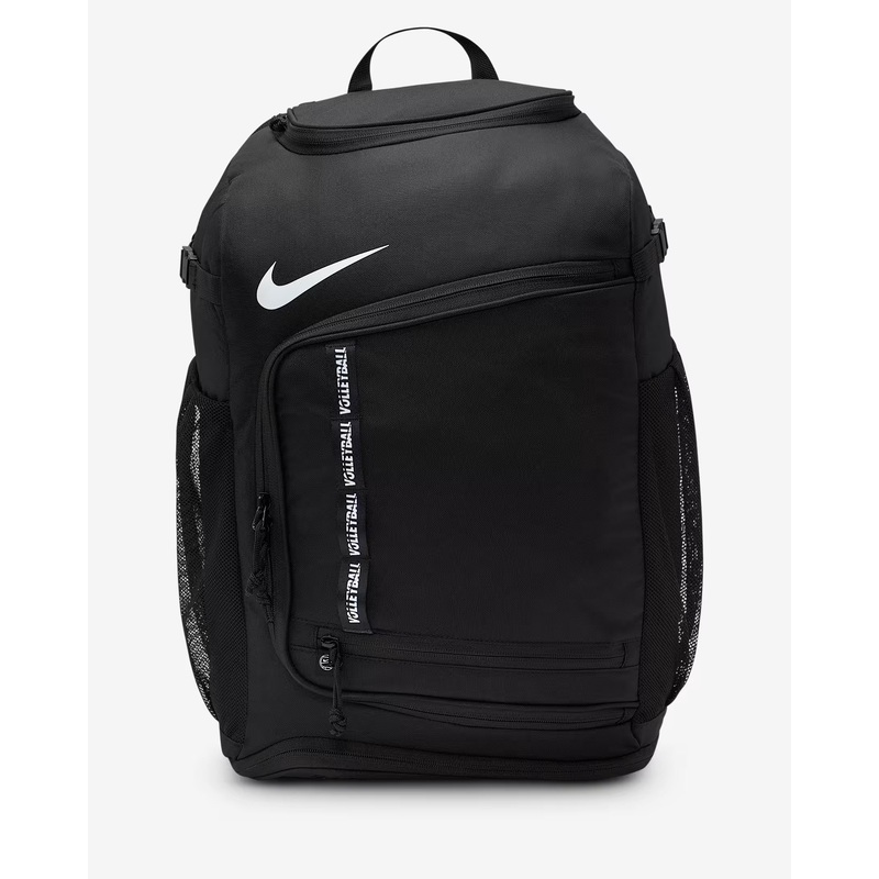 Nike Volleyball Backpack 32L|BLACK/WHITE|WHITE/METALLIC GOLD|PINK FOAM/SMOKE GREY