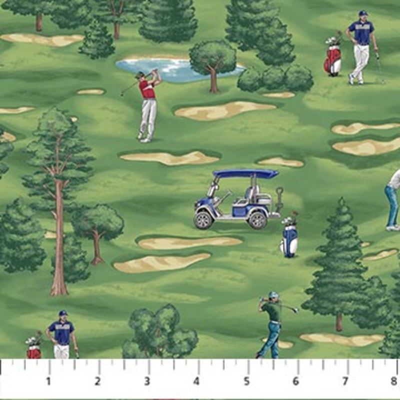 Hole in One by Northcott|Main golfers 15-74|Golfers on white 17-10|Argyle golf 18-49|Golf balls and tees on navy 20-49|Golf balls and tees on red 21-24|Golf balls allover 22-10