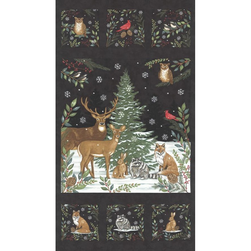 Woodland Winter by Moda|panel 099 17|cardinals 096 11