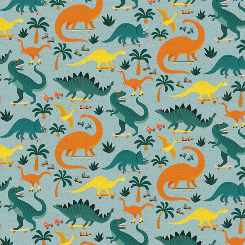 Jurassic Joyrides by Fabri-Quilt/PBS Fabrics