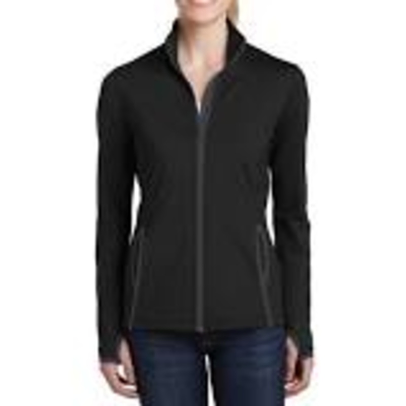 Sport-Tek Ladies Sport-Wick Contrast Full-Zip Jacket