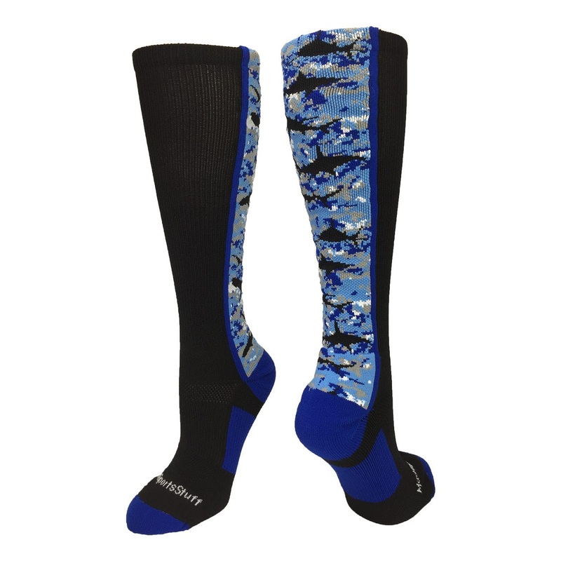 Digital Camo Shark Socks Over the Calf