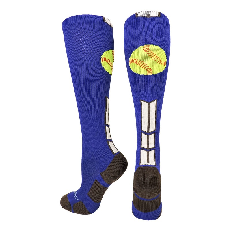 Softball Logo Over the Calf Socks (multiple colors)