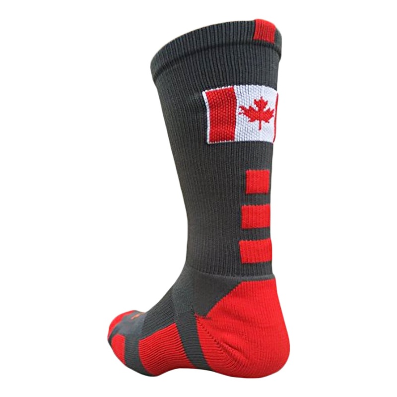 Canada Flag Baseline Crew Socks