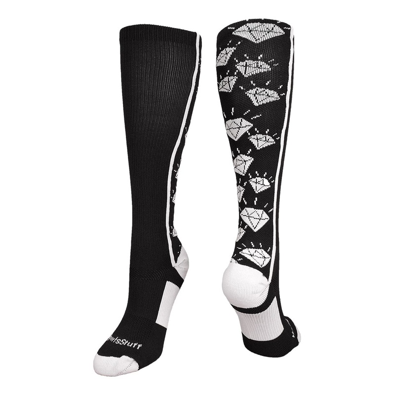 Crazy Socks with Diamonds Over the Calf  (multiple colors)