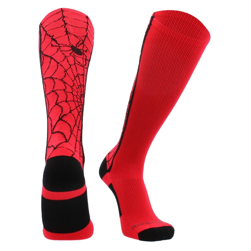 Crazy Spider Web Over the Calf Athletic Socks