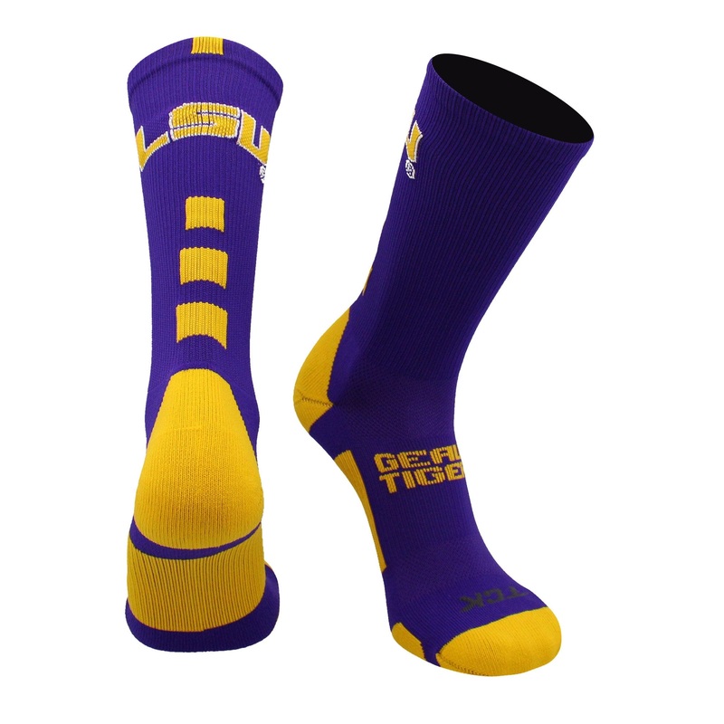 LSU Tigers Baseline Crew Socks
