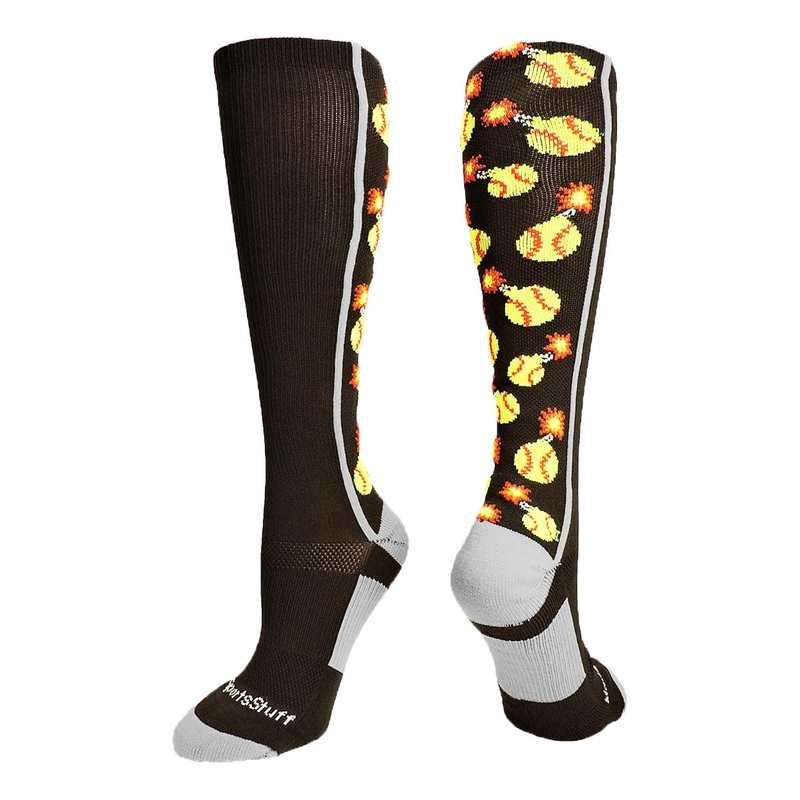 Softball Bomber Over the Calf Socks (multiple colors)