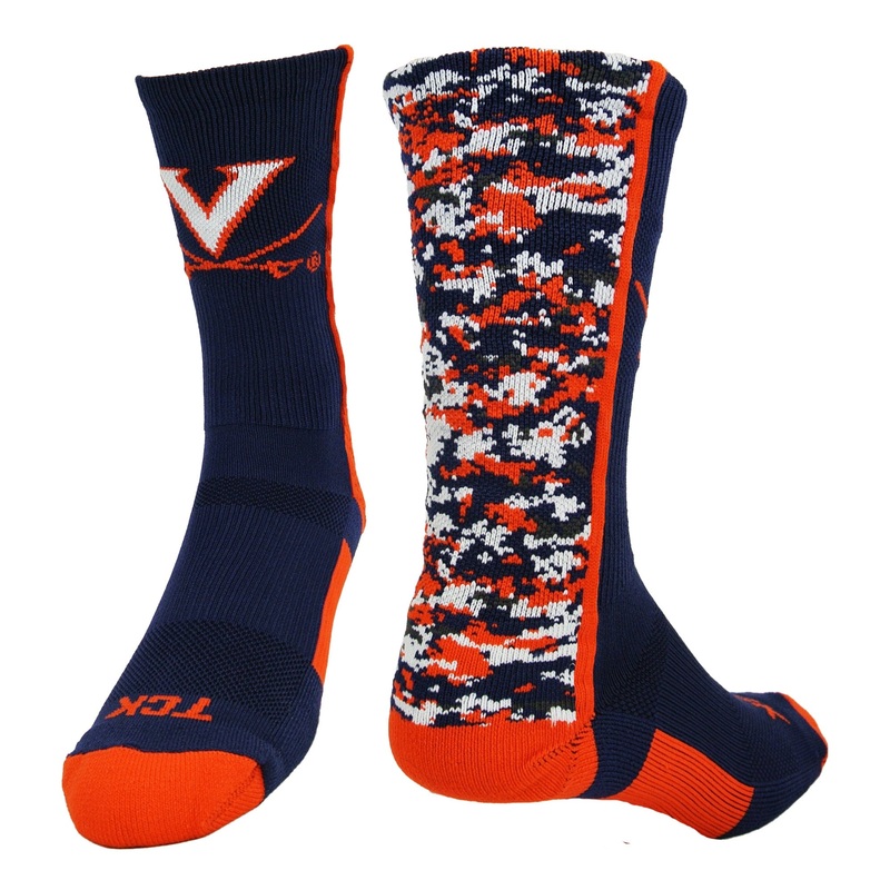 Virginia Cavaliers Socks Digital Camo Crew