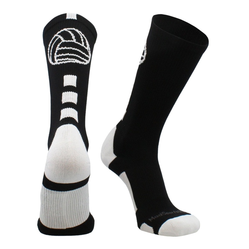 Volleyball Logo Crew Socks (multiple colors)