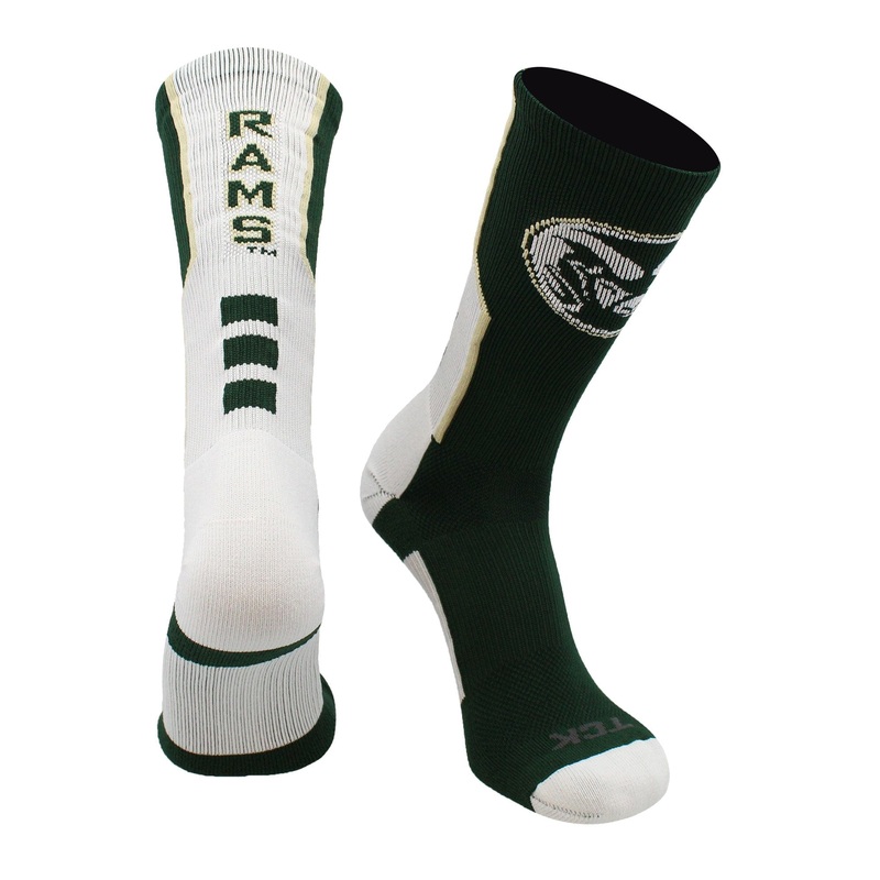 CSU Rams Socks Perimeter Crew|Dark Green/White/Vegas Gold|Large|Medium|Small|X-Large