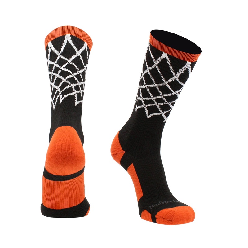 Elite Basketball Socks with Net Crew length – made in the USA