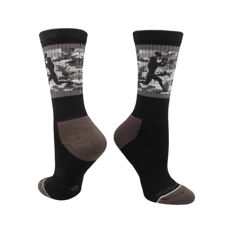Football Socks with Player on Camo Background