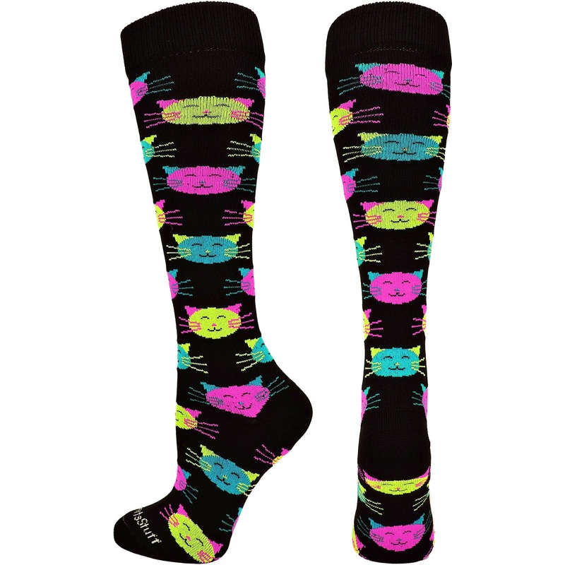 Good Kitty Cat Over The Calf Athletic Socks