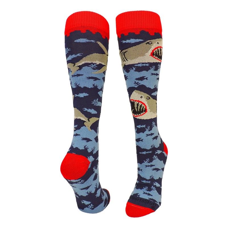 Great White Sharks Athletic Over the Calf Socks