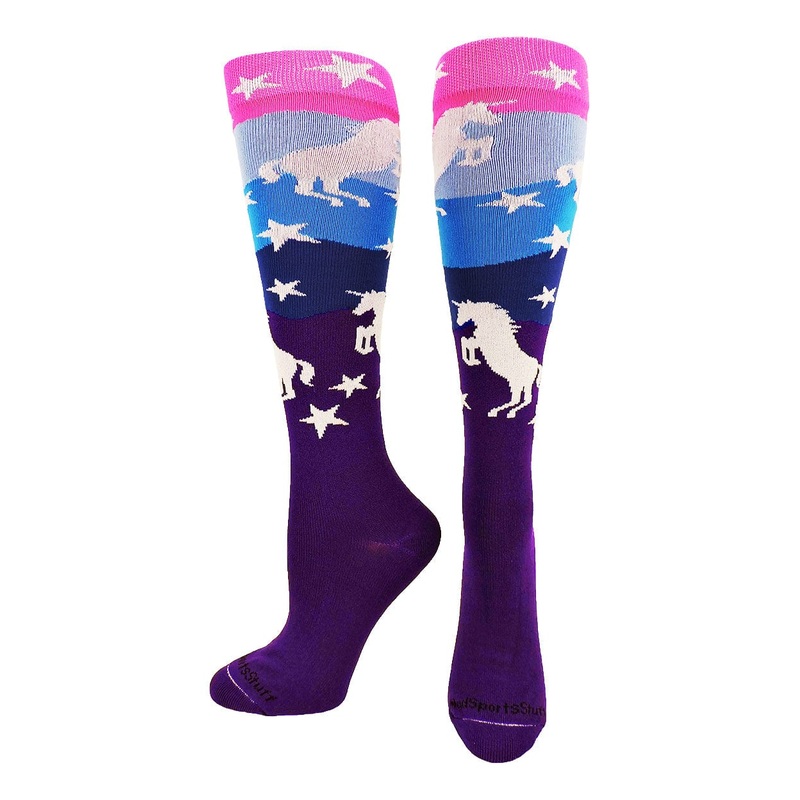 Neon Unicorn Athletic Over the Calf Socks