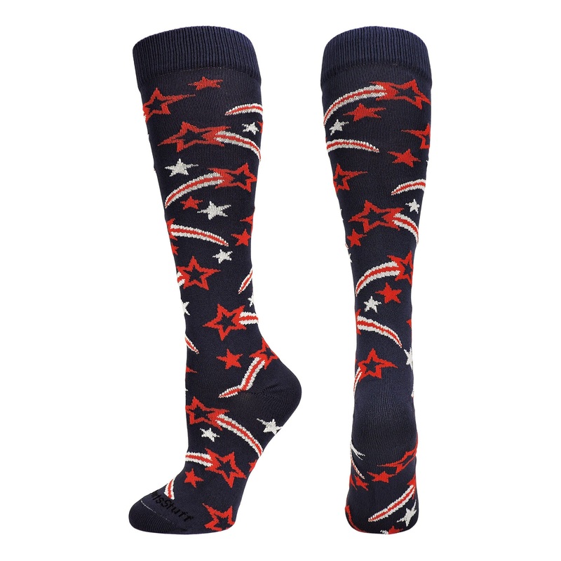 Shooting Star Over the Calf Athletic Socks (multiple colors)