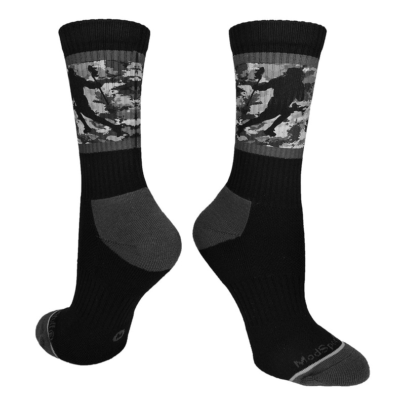 Sublimated Lacrosse Player Athletic Crew Socks