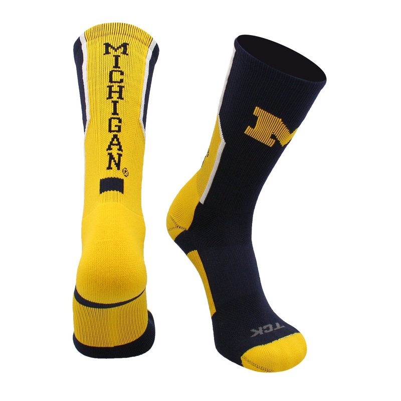 University of Michigan Wolverines Socks Perimeter Crew