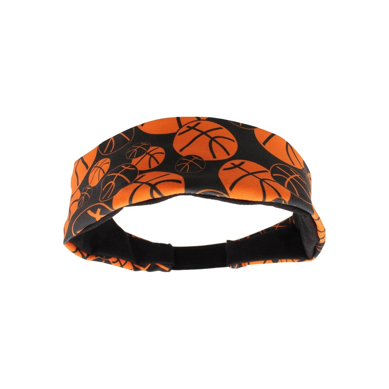 Crazy Girls Basketball Headband with Basketball Logos