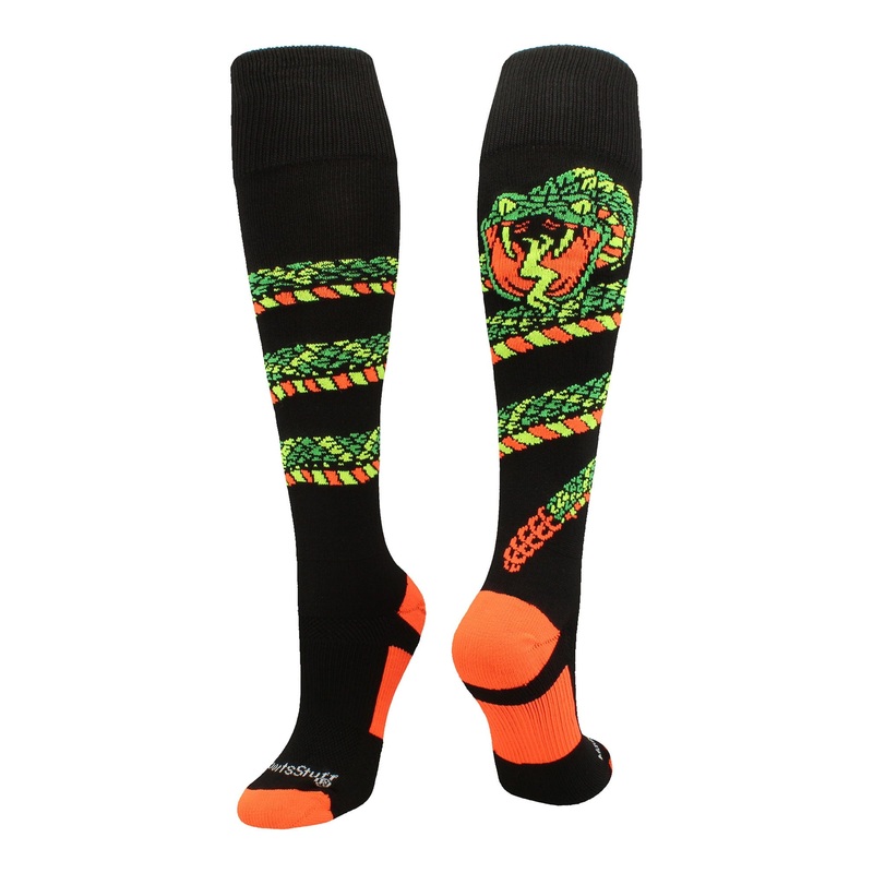Crazy Snake Over the Calf Athletic Socks
