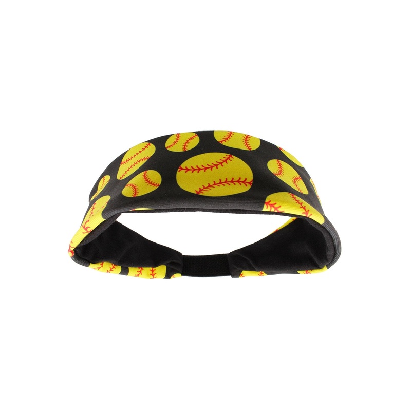 Crazy Softball Headband with Softball Logos