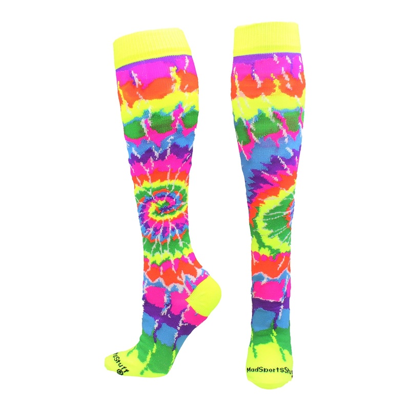 Crazy Tie Dye Socks Over the Calf