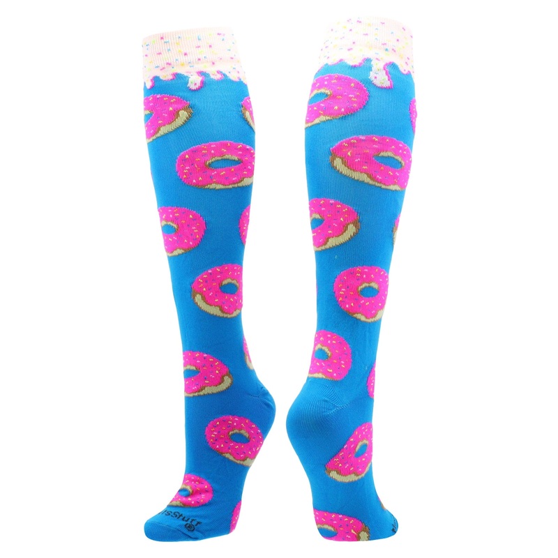 Donut Socks with Pink Frosting and Sprinkles