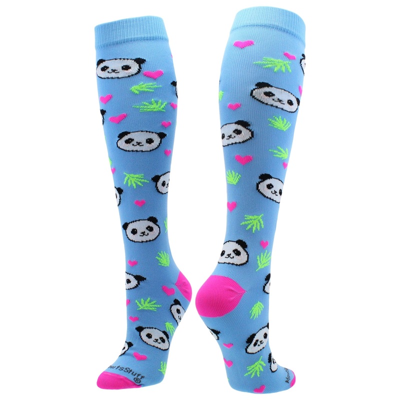 Happy Panda Bear Socks Over the Calf Length