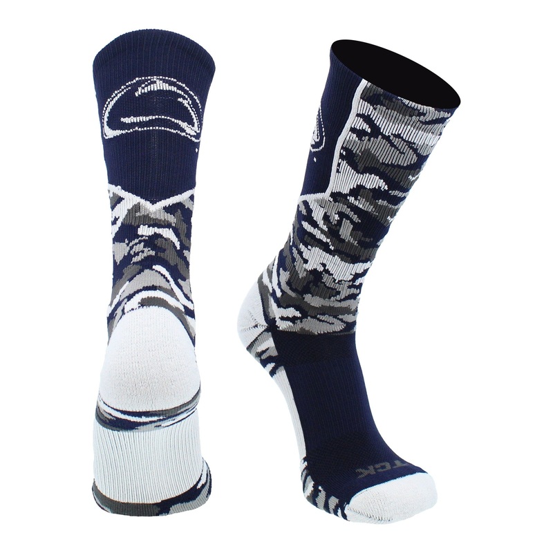 Penn State Nittany Lions Woodland Camo Crew Socks