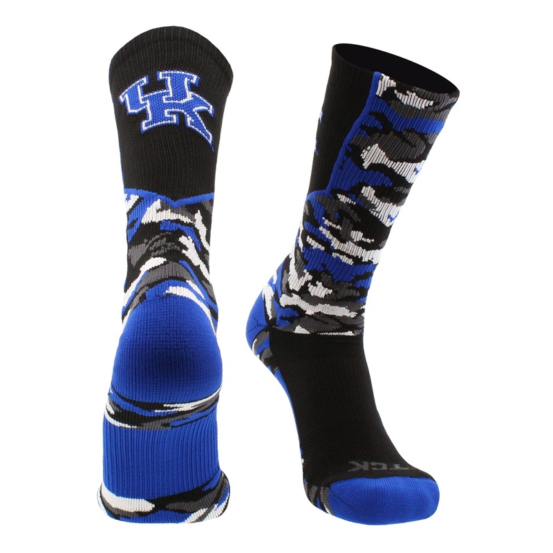 University of Kentucky Wildcats Woodland Camo Crew Socks