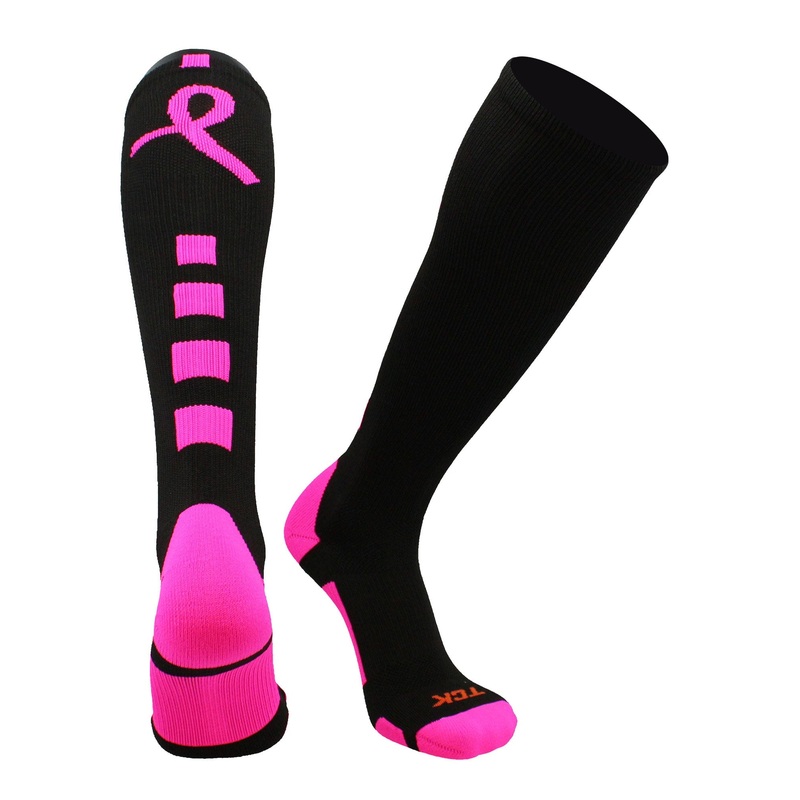 Baseline Breast Cancer Awareness Over the Calf Socks