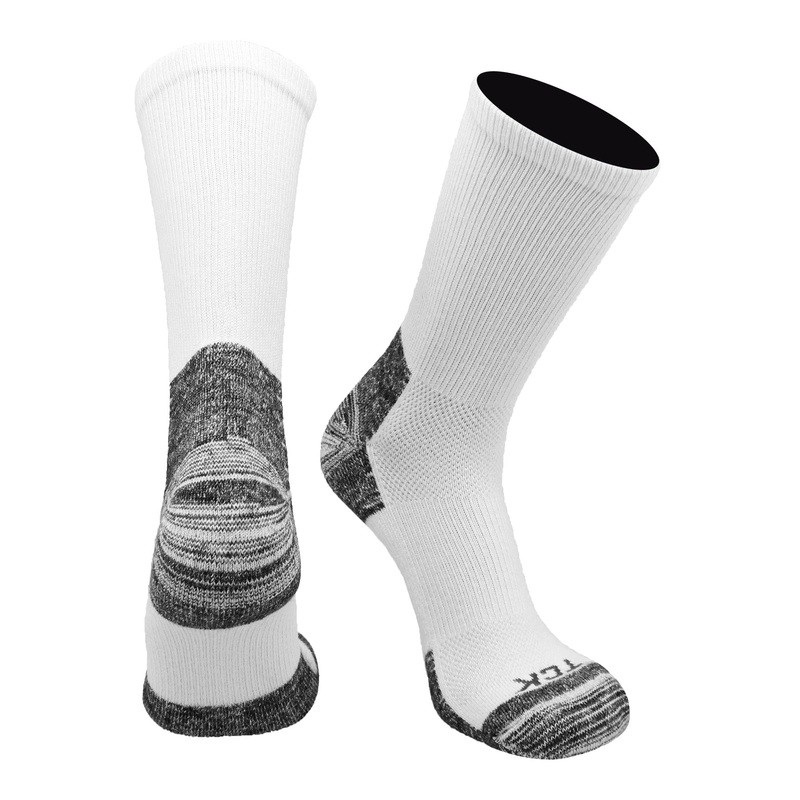 Blister Resister Crew Sock|White|Black|Large|X-Large|Medium