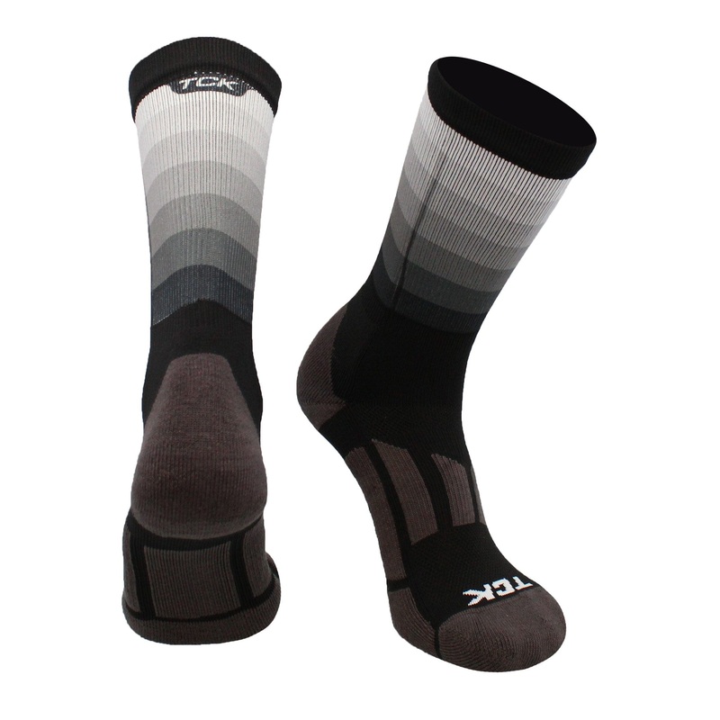 Fade Sublimated Crew Socks|Black|Dark Green|Royal Blue|Purple|Scarlet Red|Navy Blue|Maroon|Large|Small|Medium