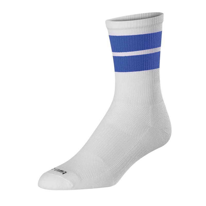 Motion 2 Stripe Crew Socks|White/Black|White/Dark Green|White/Navy|White/Scarlet|Large|X-Large|Medium