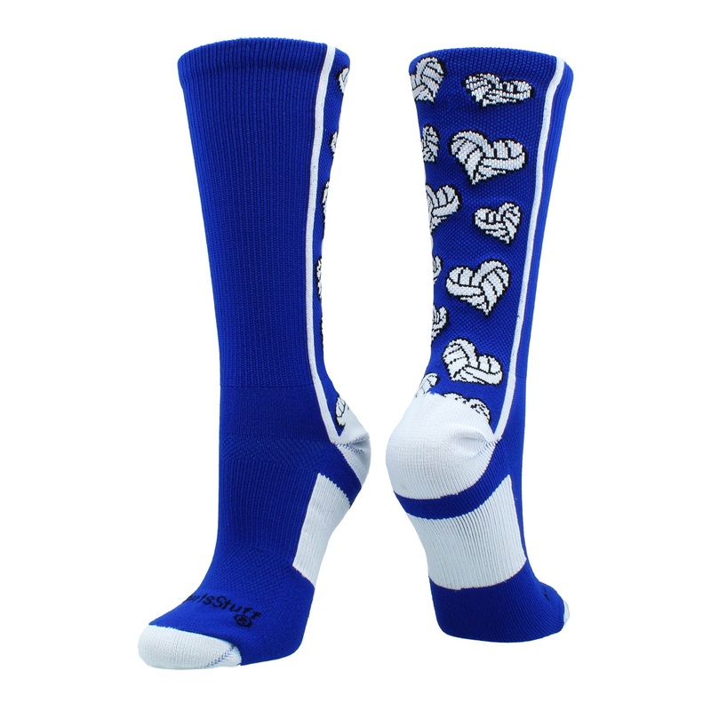 Crazy Love Volleyball Hearts Crew Socks