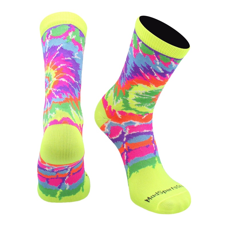 Crazy Tie Dye Crew Socks Girls or Boys