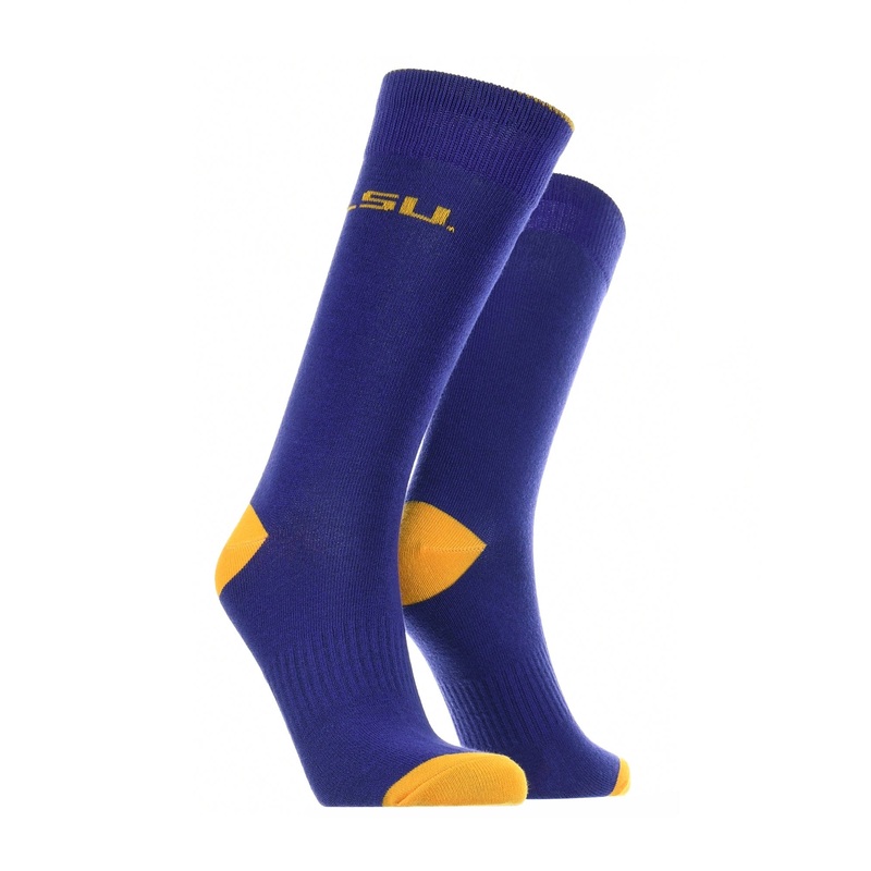 LSU Tigers Dress Socks Dean’s List Crew Length Socks