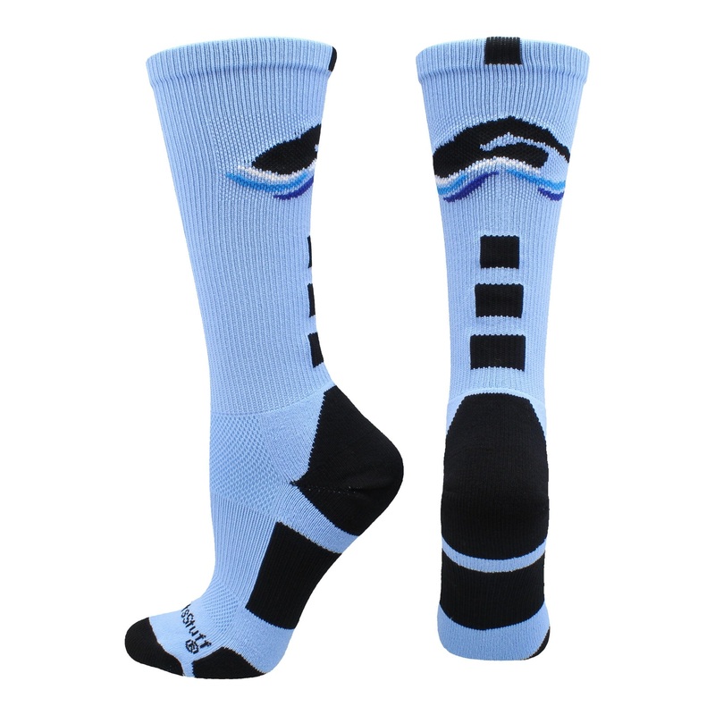 Swimmer Logo Athletic Crew Socks
