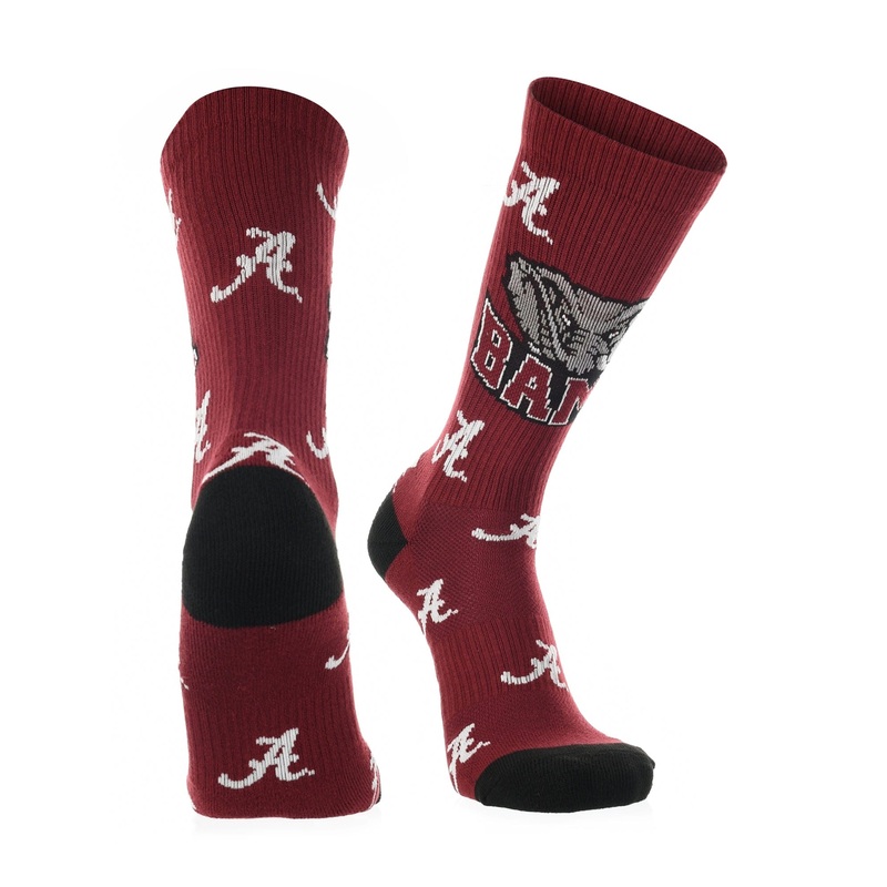 Alabama Crimson Tide Mayhem Crew Socks