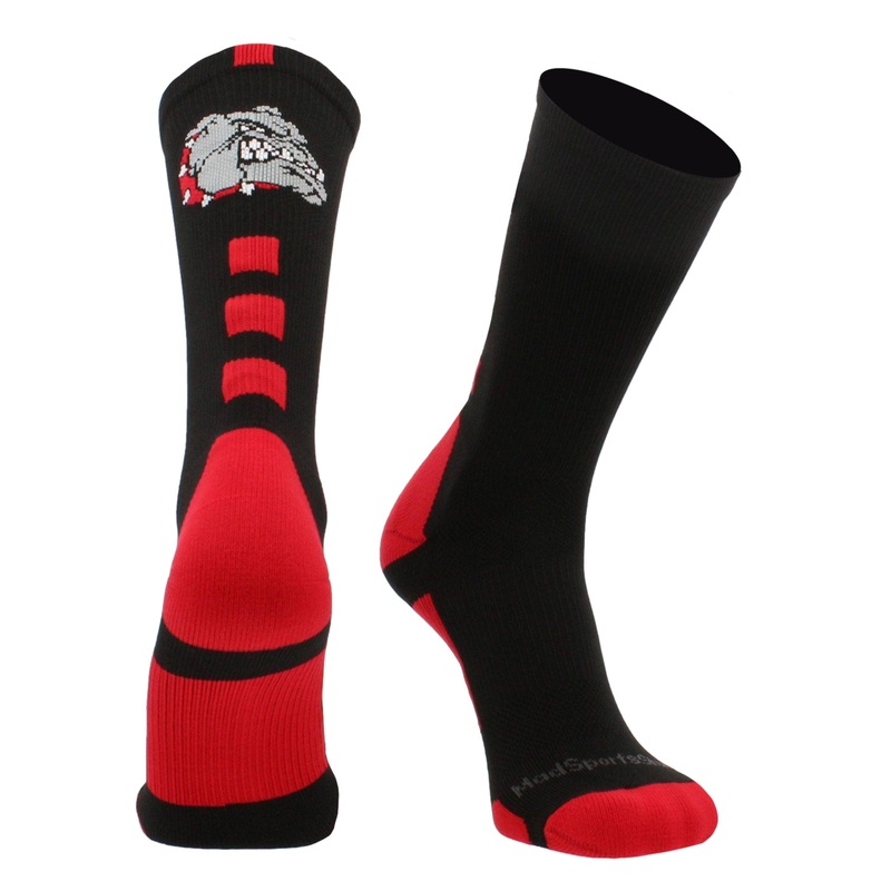 Bulldogs Logo Athletic Crew Socks (multiple colors)