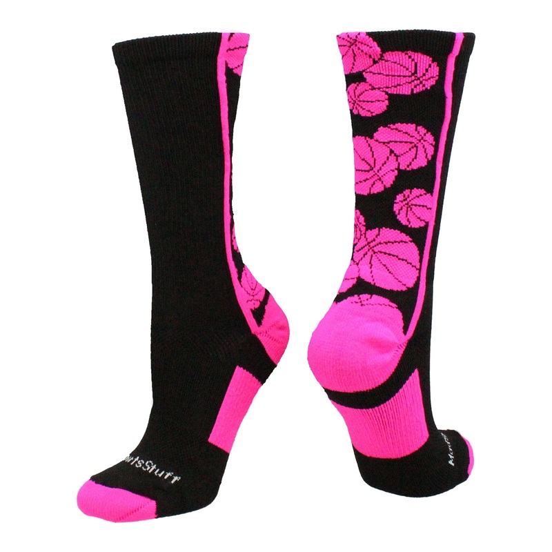 Crazy Basketball Logo Crew Socks (multiple colors)