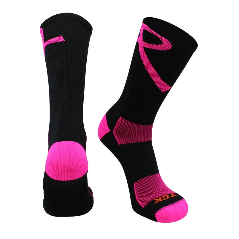 Pink Ribbon Awareness Crew Socks